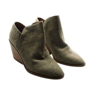 Lucky Brand Women S Saucie Block-Heel Ankle Booties Fossilized Jupiter B4HP (8.5